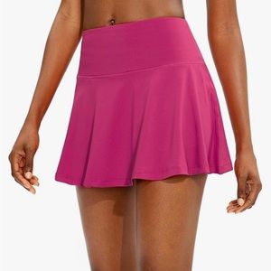 hot pink tennis skirt